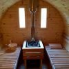 4m Pine Barrel Sauna inside 4m Pine Barrel Sauna inside