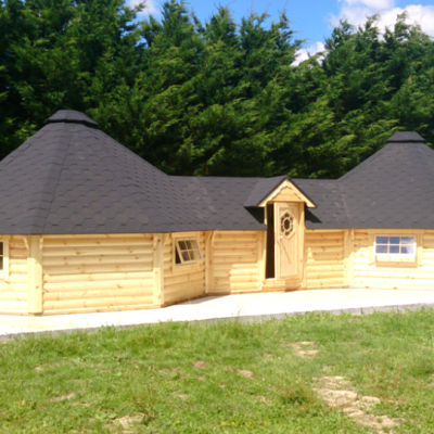 Twin Extra Large 17m Grill Cabin