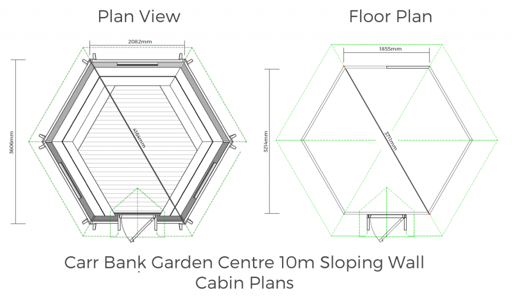 10m Sloping Cabin Plans 2018