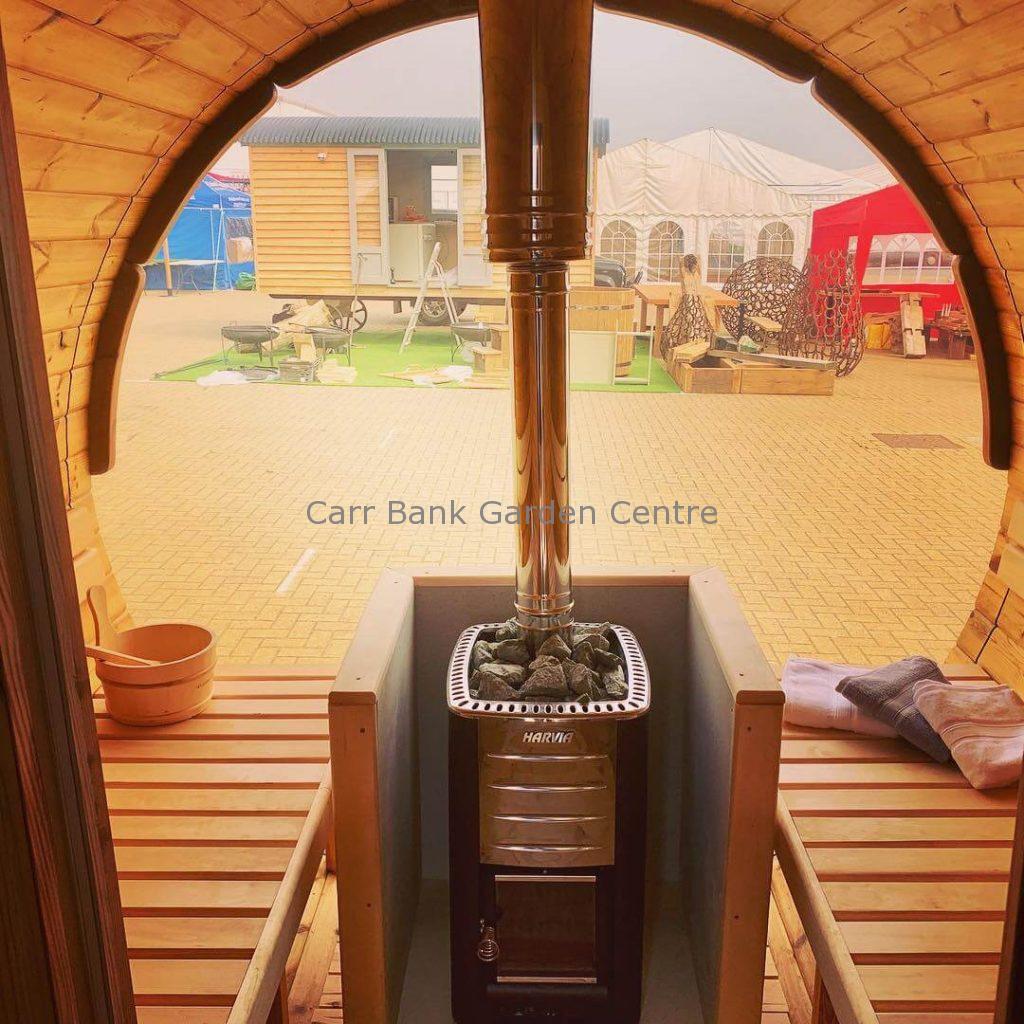 3.5m Thermowood Log Fired Barrel Sauna