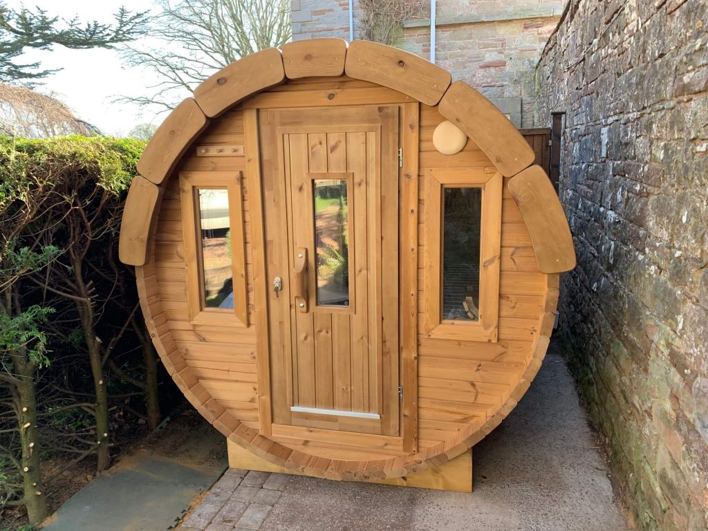 1.97m Thermowood Barrel Sauna with no porch