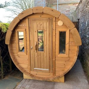 1.97m Thermowood Barrel Sauna with no porch