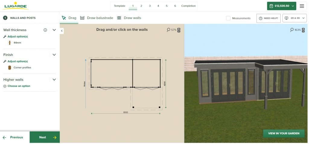 Lugarde Online Cabin Designer