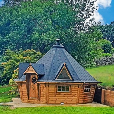 17m Sloping Wall BBQ Hut Grill Cabin Stoke