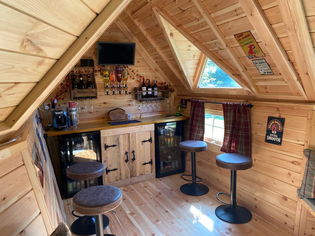 10m Garden Bar Grill Cabin Custom Bar Area