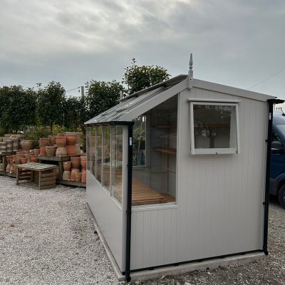 Swallow Jay Potting Shed at Carr Bank Garden Centre