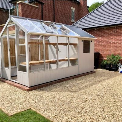 Kingfisher Combi Greenhouse with built in shed