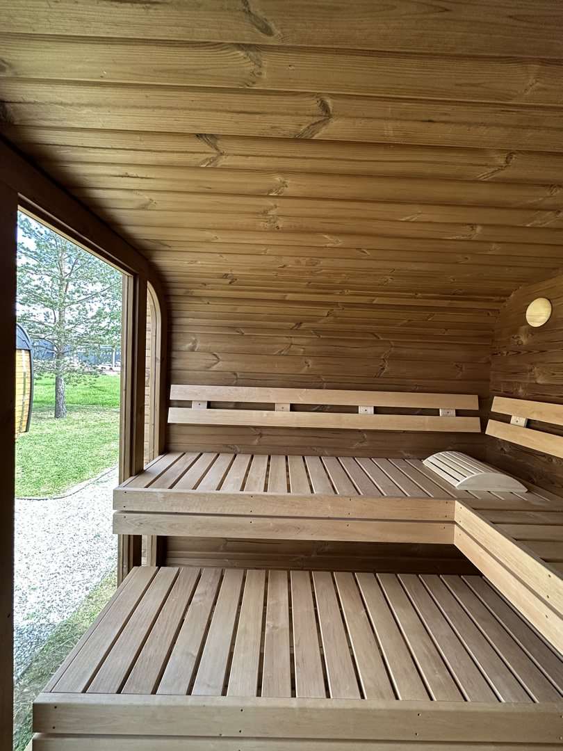 2.3m x 3m Cube Sauna with changing room 2.3m x 3m Cube Sauna with changing room