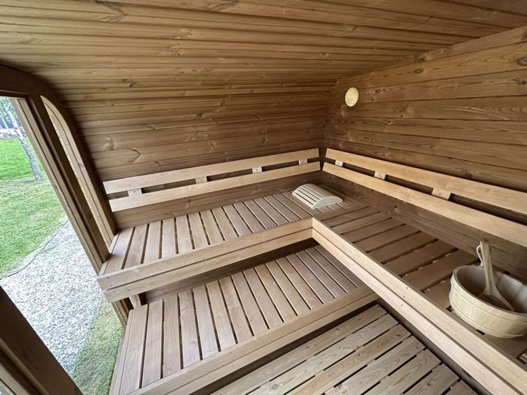 3m Cube Sauna Internal Layout