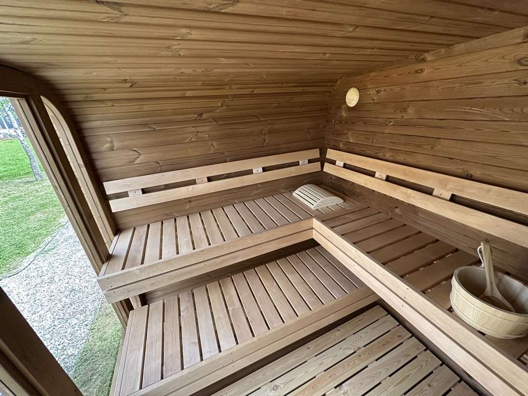 2.3m x 3m Cube Sauna with changing room 2.3m x 3m Cube Sauna with changing room