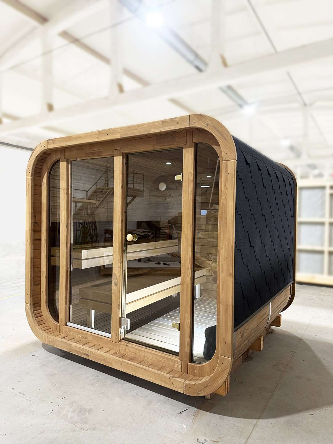 2.3m Cube Sauna Side 2.3m Cube Sauna Side