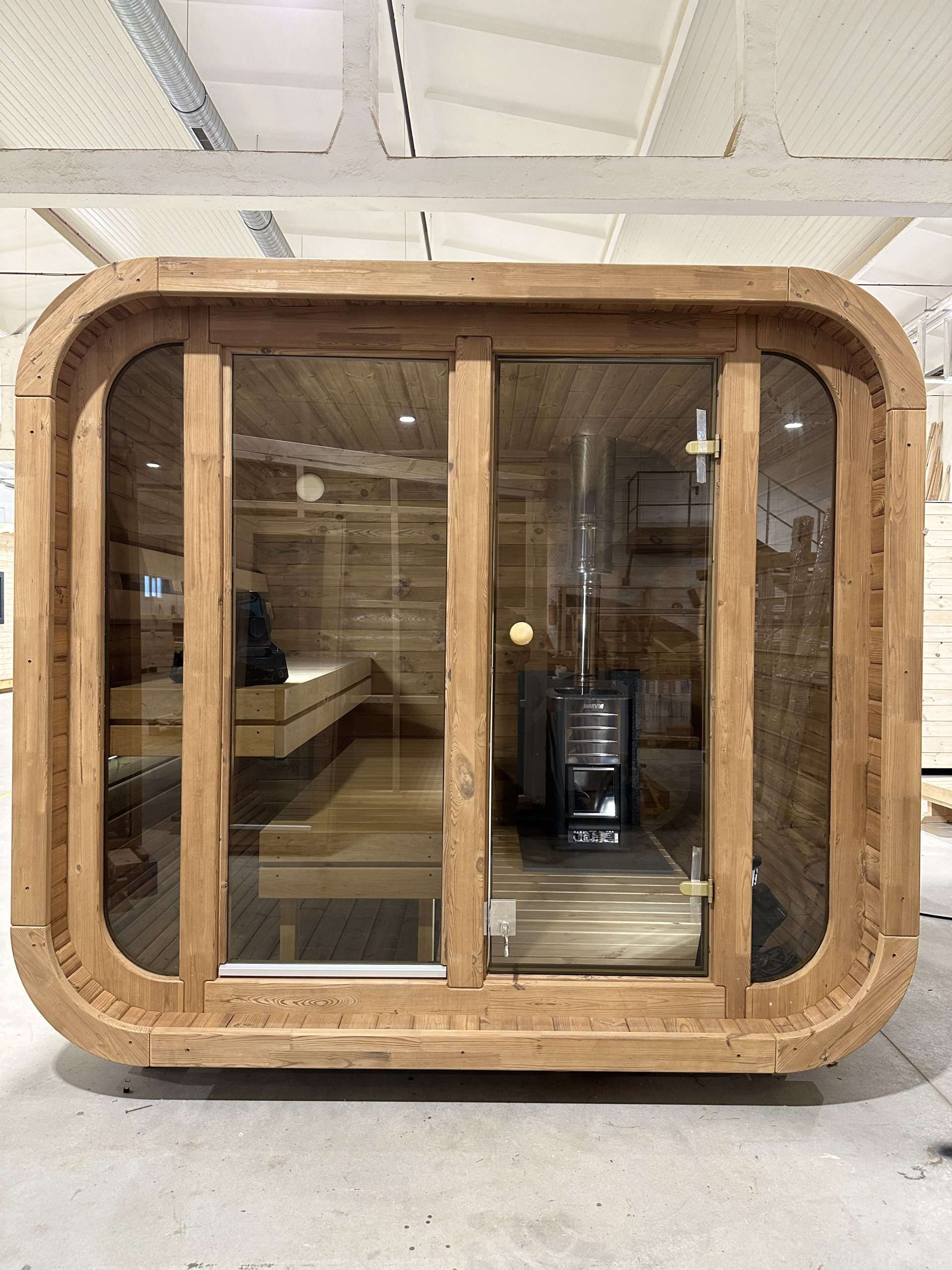 2.3m Cube Sauna Front 2.3m Cube Sauna Front