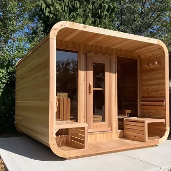 LunaWestern Red Cedar Sauna with Veranda LunaWestern Red Cedar Sauna with Veranda