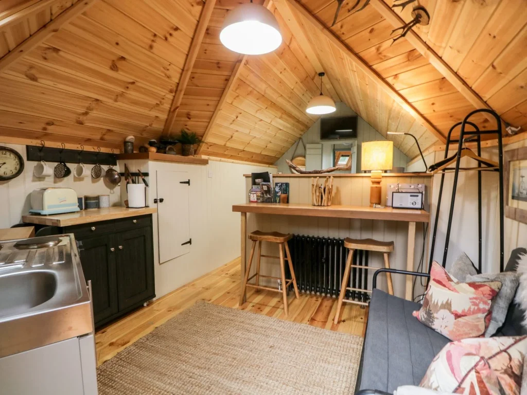 Carr Bank Camping Cabin Interior Decorated