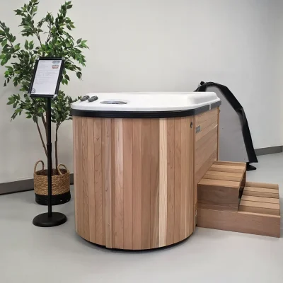 Nordic Bella Red Cedar Hot Tub compact design – outdoor hot tub from Carr Bank Garden Centre