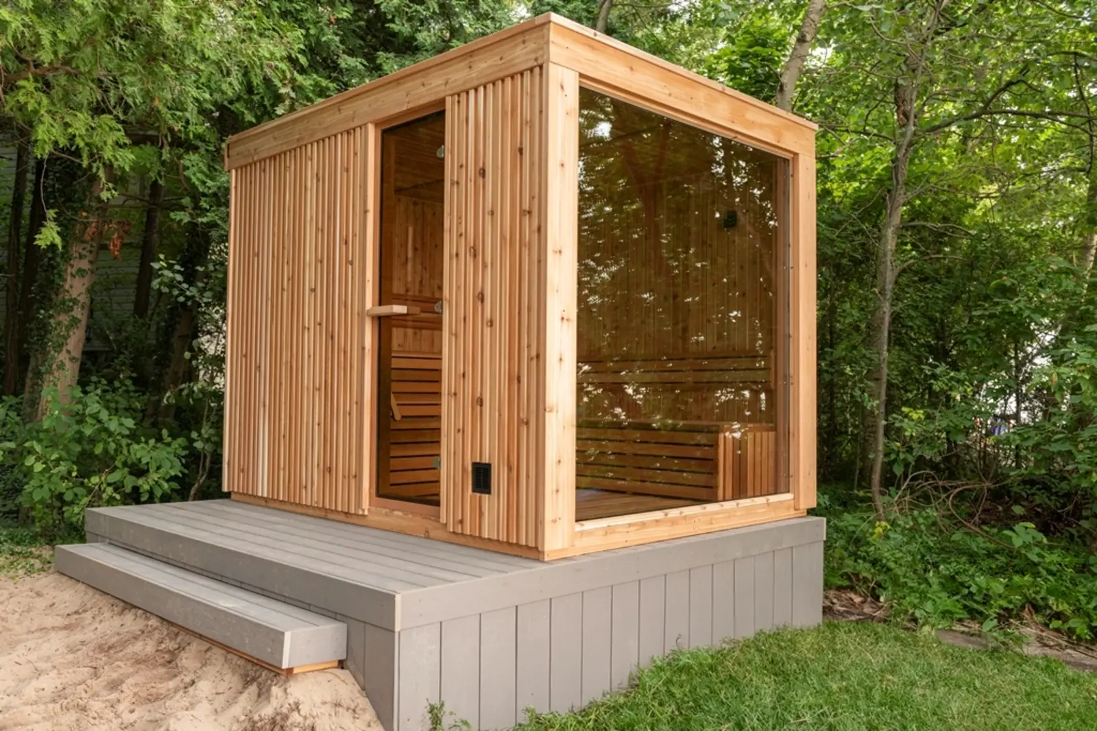 Pure Cube Neptune Cedar Clad Pure Cube Neptune Cedar Clad
