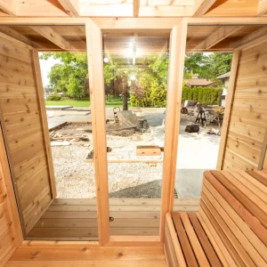 Pure Cube Sauna with Veranda | Red Cedar