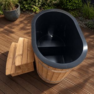 Mini Thermowood Oval Ice Bath Cold Tub
